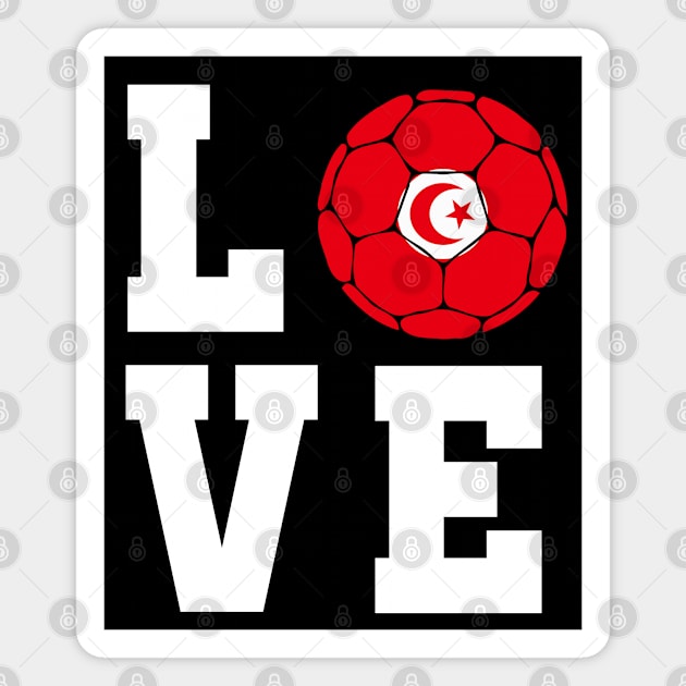 Tunisia Football Magnet by footballomatic